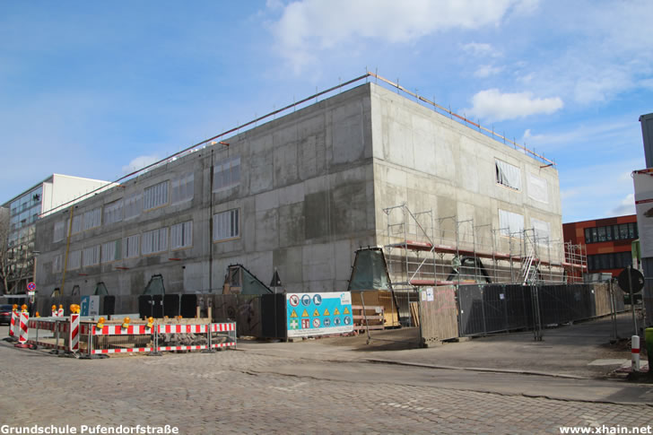 Grundschule in der Pufendorfstraße (März 2021)