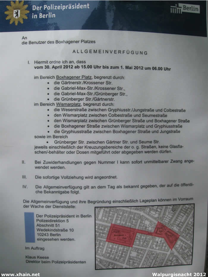 Flaschenverbot auf dem Boxhagener Platz Flaschenverbot auf dem Boxhagener Platz