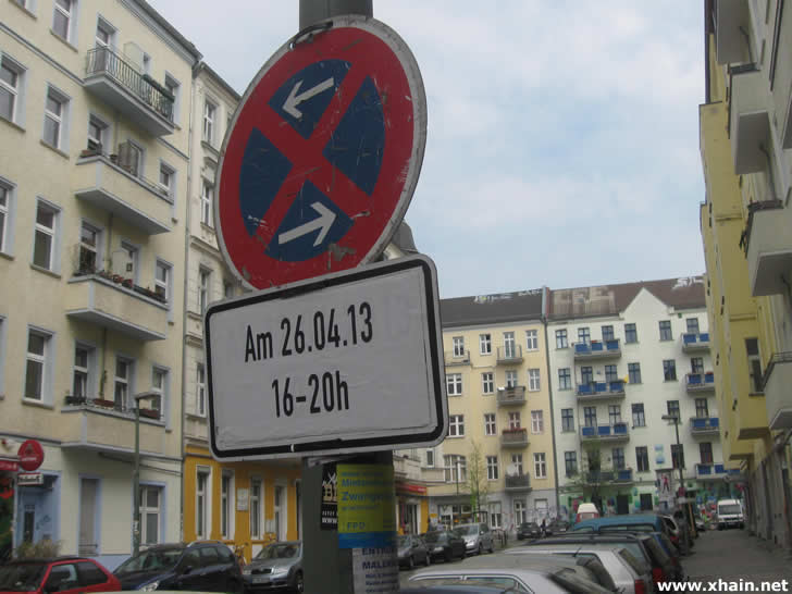 Halteverbot in der Gabelsbergerstraße