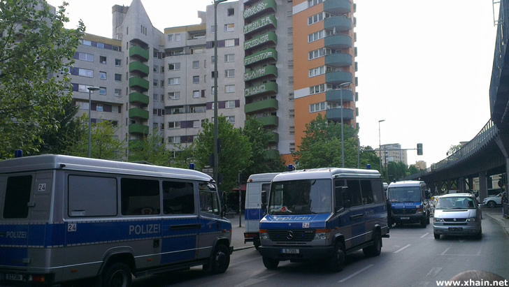 Polizeieinsatz am Kottbusser Tor Polizeieinsatz am Kottbusser Tor