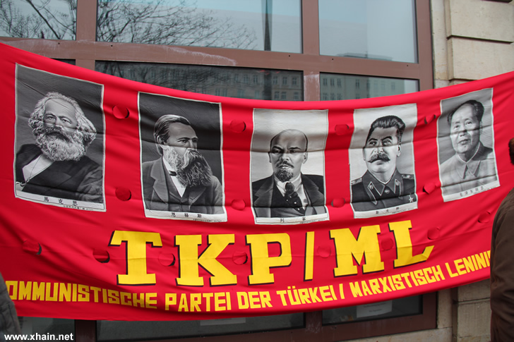 Stalinisten auf der Liebknecht-Luxemburg-Demonstration 2013