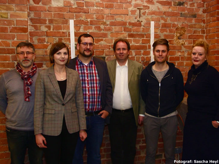 v.l.n.r.: Falk Schädel, Natalie Sapir, Martin Lochner, Uwe Steppat, Benjamin Große Rüschkamp, Dr. Sabine Heiser FDP Friedrichshain