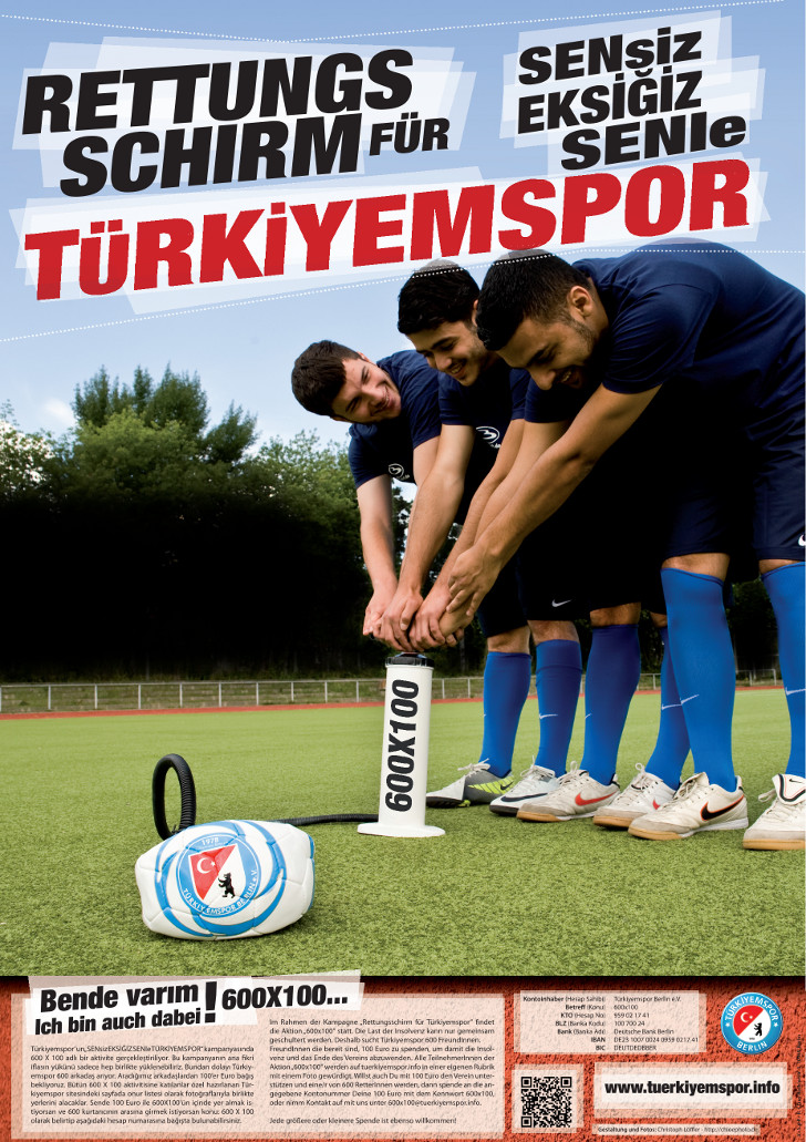 Spendenkampagne Türkiyemspor Berlin