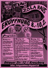 Eröffnungs-Wochenende Irving-Zola-Haus Programm