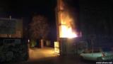 In der Rigaer Straße brannten drei Müllcontainer