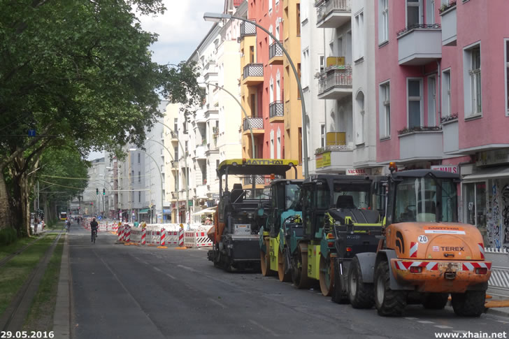 Sperrung der Warschauer Straße vom 27. - 29. Mai 2016